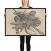 Bows, quivers and a spear - Wenceslaus Hollar - 1647 - Photo Paper Framed Poster Museum quality 7741874