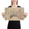 Drawing of an Interior: Bedroom - Anonymous, French, 19th century - 1857 - Paper Poster Museum quality 7748652