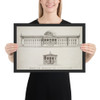 Design for Improving the Old Alm's-House, North Side of City Hall Park, Facing Chambers Street, New York - Anthony Imbert - 1828 - Photo Paper Framed Poster Museum quality 7746430