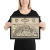 Tongerloo - Wenceslaus Hollar - 1650 - Photo Paper Framed Poster Museum quality 7739381