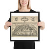 Tongerloo - Wenceslaus Hollar - 1650 - Photo Paper Framed Poster Museum quality 7739381