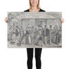 Spring in the City (Harper's Weekly, Vol. II) - Winslow Homer - April 17, 1858 - Canvas Museum quality 7704745