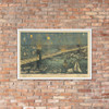 Bird's-Eye View of the Great New York and Brooklyn Bridge, and Grand Display of Fireworks on Opening Night...May 24, 1883 - A. Major - 1883 - Matte Paper Framed Poster Museum quality 7743324