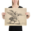 Cupid and the swan - Wenceslaus Hollar - 1652 - Paper Poster Museum quality 7741156