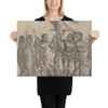 Copy of The King of Colchin, from Set of Exotic Races - Hans Burgkmair - Canvas Museum quality 7724695