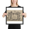 Paedopaegnion - Wenceslaus Hollar - 1646 - Matte Paper Framed Poster Museum quality 7741875