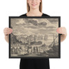 Harbor Scene - Aegidius Sadeler II - Matte Paper Framed Poster Museum quality 7723357