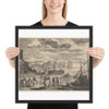 Harbor Scene - Aegidius Sadeler II - Matte Paper Framed Poster Museum quality 7723357