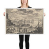 Harbor Scene - Aegidius Sadeler II - Matte Paper Framed Poster Museum quality 7723357