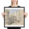 Venetian Street Scene - Hercules Brabazon Brabazon - 19th century - Matte Paper Framed Poster Museum quality 7744589