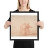 The Road to Emmaus - Claes Moeyaert - 17th century - Photo Paper Framed Poster Museum quality 7740555