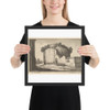 Ruins of a round building - Wenceslaus Hollar - 1673 - Matte Paper Framed Poster Museum quality 7740029