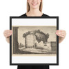 Ruins of a round building - Wenceslaus Hollar - 1673 - Matte Paper Framed Poster Museum quality 7740029