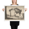 Ruins of a round building - Wenceslaus Hollar - 1673 - Matte Paper Framed Poster Museum quality 7740029