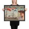 Steamship Burgundia, Fabre Line, from the Ocean and River Steamers series (N83) for Duke brand cigarettes - W. Duke, Sons & Co. - 1887 - Matte Paper Framed Poster Museum quality 7737710