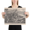 Camping Out in Adirondacks (Harper's Weekly, Vol. XVIII) - Winslow Homer - November 7, 1874 - Photo Paper Poster Museum quality 7738857