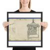 Canopy Bed, in Chippendale Drawings, Vol. I - Thomas Chippendale - 1753 - Photo Paper Framed Poster Museum quality 7748009