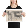 Design for a Sarcophagus or an Urn in a Niche - Anonymous, Italian, Piedmontese, 18th century - 1700–1780 - Photo Paper Framed Poster Museum quality 7745635