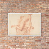 Nude Study - Anonymous, Italian, 18th century - 1768 - Photo Paper Framed Poster Museum quality 7742180