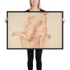Nude Study - Anonymous, Italian, 18th century - 1768 - Photo Paper Framed Poster Museum quality 7742180