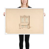 Design for Cabinet Pianoforte, Arabesque Style - Robert William Hume - 1835–1900 - Matte Paper Framed Poster Museum quality 7724114