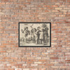 Six Boys - Wenceslaus Hollar - 17th century (?) - Photo Paper Framed Poster Museum quality 7739048