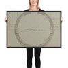 Plan for a Circular Room - Anonymous, French, 18th century - ca. 1770–90 - Photo Paper Framed Poster Museum quality 7743191