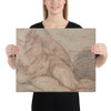 Reclining Nude Figure (recto); unidentifiable sketches (verso) - Antoine Watteau - n.d. - Canvas Museum quality 7746551