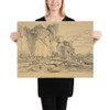 Caucasian Landscape - Rodolphe Bresdin - Photo Paper Poster Museum quality 7744115