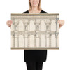 Design for a Facade (unfinished) - Anonymous, Italian, late 16th century - late 16th century - Photo Paper Poster Museum quality 7738297