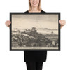 The lower inner part of Tangier - Wenceslaus Hollar - 1673 - Matte Paper Framed Poster Museum quality 7738804