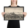 The lower inner part of Tangier - Wenceslaus Hollar - 1673 - Matte Paper Framed Poster Museum quality 7738804