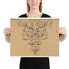 Ornamental Drawing - Anonymous, French, 19th century - 19th century - Paper Poster Museum quality 7743715