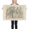 Figures - Anonymous, French, 18th century - 18th Century - Photo Paper Framed Poster Museum quality 7746377