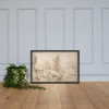 River View with Figures - Anonymous, Italian, Roman-Bolognese, 17th century - 17th century - Matte Paper Framed Poster Museum quality 7746019