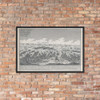 Attack on Fort Constitution, October 7, 1777 - Johann Martin Will - Photo Paper Framed Poster Museum quality 7738390
