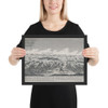 Attack on Fort Constitution, October 7, 1777 - Johann Martin Will - Photo Paper Framed Poster Museum quality 7738390