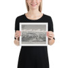 Attack on Fort Constitution, October 7, 1777 - Johann Martin Will - Photo Paper Framed Poster Museum quality 7738390