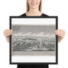 Attack on Fort Constitution, October 7, 1777 - Johann Martin Will - Photo Paper Framed Poster Museum quality 7738390