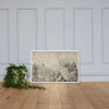 The Draftsman at the Rock - Allart van Everdingen - Photo Paper Framed Poster Museum quality 7724498