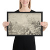 The Draftsman at the Rock - Allart van Everdingen - Photo Paper Framed Poster Museum quality 7724498