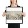 The Draftsman at the Rock - Allart van Everdingen - Photo Paper Framed Poster Museum quality 7724498