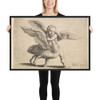 Cupid and the swan - Wenceslaus Hollar - 1652 - Photo Paper Framed Poster Museum quality 7741186