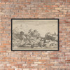 The Goatherd on the Hill - Allart van Everdingen - Matte Paper Framed Poster Museum quality 7739234