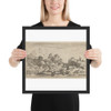 The Goatherd on the Hill - Allart van Everdingen - Matte Paper Framed Poster Museum quality 7739234