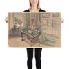 Drawing of an Interior: Salon - Anonymous, French, 19th century - 1857 - Photo Paper Poster Museum quality 7748663