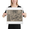 Aeneas and his family fleeing Troy - Agostino Carracci - 1595 - Canvas Museum quality 7743796