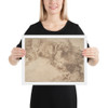 Woodland Scene with Light Sketch of a Madonna and Child - Girolamo Muziano - 1528–92 - Matte Paper Framed Poster Museum quality 7744663