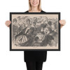 Home from the War (Harper's Weekly, Vol. VII) - Winslow Homer - June 13, 1863 - Photo Paper Framed Poster Museum quality 7747460