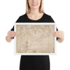 Sketch for a wall panel in the Sala Paolina at Castel Sant' Angelo, Rome - Perino del Vaga (Pietro Buonaccorsi) - ca. 1546 - Photo Paper Framed Poster Museum quality 7745431